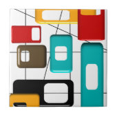 Mitte- des Jahrhundertsmoderne geometrischer Fliese (Vorderseite)