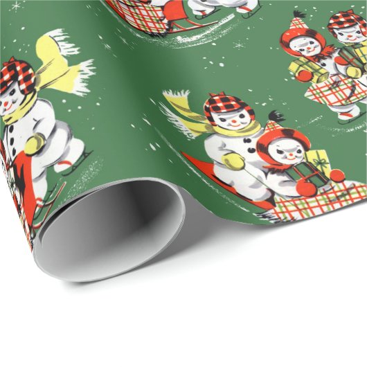 Mitte- des Jahrhundertsmoderne Geschenkpapier (Rolleneckpunkt)