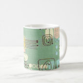 Mitte- des Jahrhundertsmoderne grafischer Kaffeetasse (VorderseiteRechts)