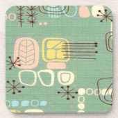 Mitte- des Jahrhundertsmoderne grafischer Untersetzer (Vorderseite)