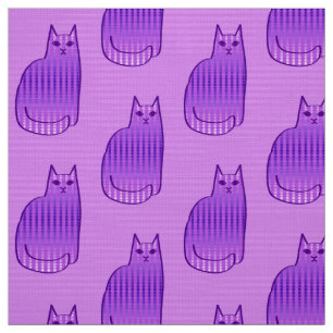 Mitte- des Jahrhundertsmoderne Katze, Orchidee und Stoff