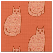 Mitte- des Jahrhundertsmoderne Katze, Stoff (Nahaufnahme)