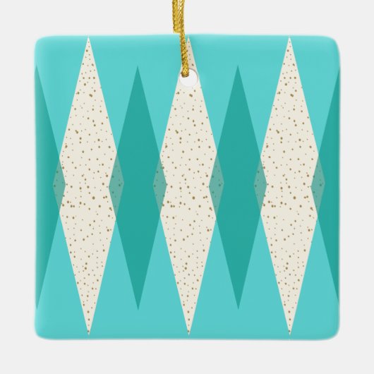 Mitte- des Jahrhundertsmoderne Keramikornament (Vorderseite)