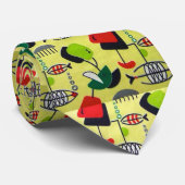 Mitte- des Jahrhundertsmoderne Krawatte (Gerollt)