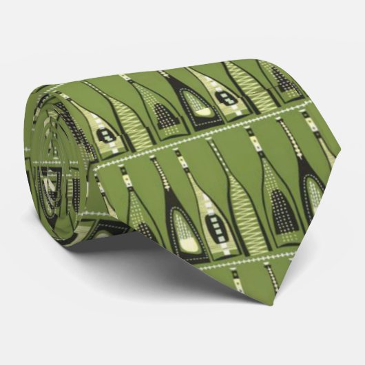 Mitte- des Jahrhundertsmoderne Krawatte (Gerollt)