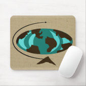 Mitte- des Jahrhundertsmoderne Kugel-Kunst Mousepad (Mit Mouse)