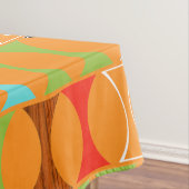 Mitte- des Jahrhundertsmoderne orange Tischdecke (Beispiel)
