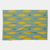 Mitte- des Jahrhundertsmoderne Ovale, Handtuch (Horizontal)