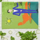 Mitte- des Jahrhundertsmoderne Paar-Geschirrtücher Handtuch (Gefaltet)