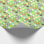 Mitte- des Jahrhundertsmoderne Punkte - Limon mit Geschenkpapier (Ecke)
