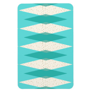 Mitte- des Jahrhundertsmoderne Rauten-flexibler Magnet