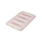 Mitte- des Jahrhundertsmoderne rosa Badematte (Schrägansicht)