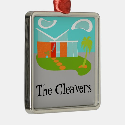 Mitte- des Jahrhundertsmoderne Silbernes Ornament (Rechts)