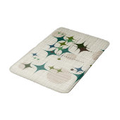 Mitte- des Jahrhundertsmoderne Sternexplosionen Badematte (Schrägansicht)