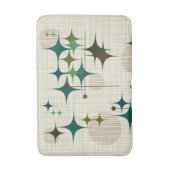 Mitte- des Jahrhundertsmoderne Sternexplosionen Badematte (Vorderseite Vertikal)