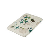 Mitte- des Jahrhundertsmoderne Sternexplosionen Badematte (Schrägansicht)