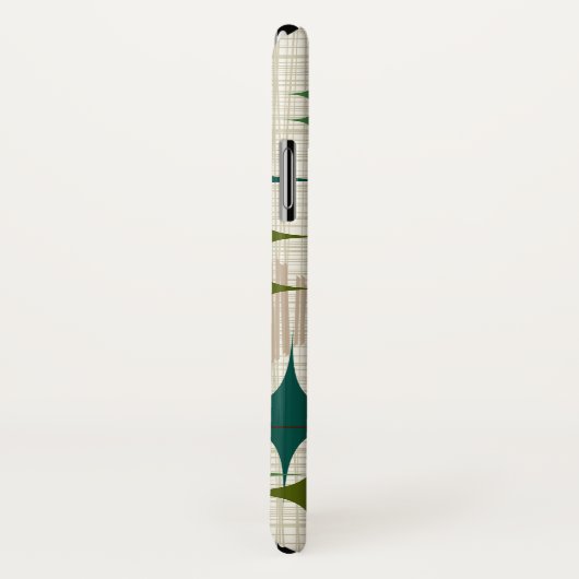 Mitte- des Jahrhundertsmoderne Sternexplosionen Case-Mate iPhone Hülle (Hinten/Rechts)