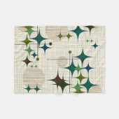 Mitte- des Jahrhundertsmoderne Sternexplosionen Fleecedecke (Vorderseite (Horizontal))