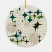 Mitte- des Jahrhundertsmoderne Sternexplosionen Keramik Ornament (Hinten)
