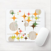 Mitte- des Jahrhundertsmoderne Sternexplosionen Mousepad (Mit Mouse)