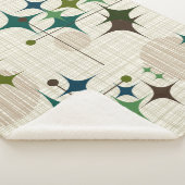 Mitte- des Jahrhundertsmoderne Sternexplosionen Sherpadecke (3/4)