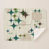 Mitte- des Jahrhundertsmoderne Sternexplosionen Sherpadecke (Vorderseite (Horizontal))