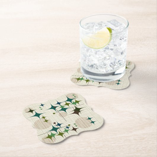 Mitte- des Jahrhundertsmoderne Sternexplosionen Untersetzer (Vor Ort)