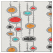 Mitte- des Jahrhundertsmoderne Stoff (Nahaufnahme)