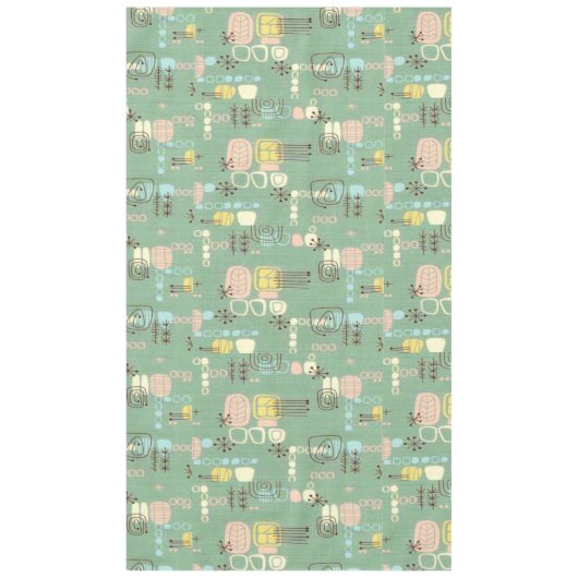 Mitte- des Jahrhundertsmoderne Tischdecke (Vorderseite)