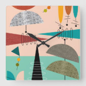 Mitte- des Jahrhundertsmoderne Uhr (Vorderseite)