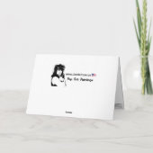 Mitte- des Jahrhundertsmoderner abstrakter Feiertagskarte (Rückseite)