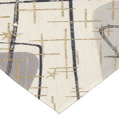 Mitte- des Jahrhundertsmoderner abstrakter Kurzer Tischläufer (Ecke)