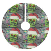 Mitte- des Jahrhundertsmoderner abstrakter Polyester Weihnachtsbaumdecke (Vorderseite)