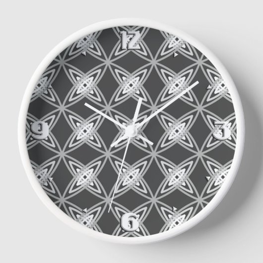 Mitte- des Jahrhundertsmoderner Atomdruck - Wanduhr (Vorderseite)