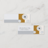 Mitte- des Jahrhundertsmoderner beruflicher Mini Visitenkarte (Vorne/Hinten)