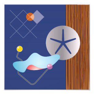 Mitte- des Jahrhundertsmoderner Entwurf Eames Fotodruck