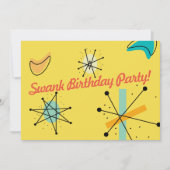 Mitte- des Jahrhundertsmoderner Entwurf Einladung (Vorderseite)