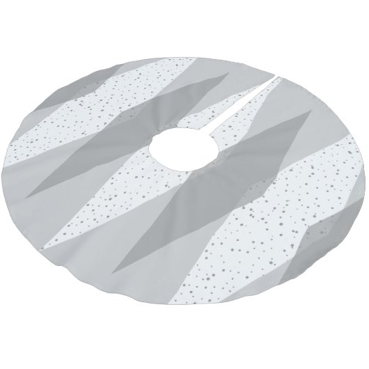 Mitte- des Jahrhundertsmoderner grauer Polyester Weihnachtsbaumdecke (Schrägansicht)