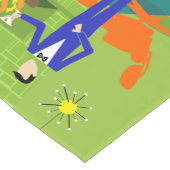 Mitte- des Jahrhundertsmoderner Kurzer Tischläufer (Ecke)