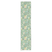 Mitte- des Jahrhundertsmoderner Kurzer Tischläufer (Vorderseite)