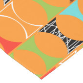 Mitte- des Jahrhundertsmoderner orange Kurzer Tischläufer (Ecke)