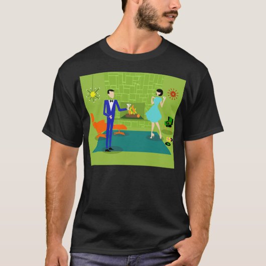Mitte- des Jahrhundertsmoderner Paar-T - Shirt (Vorderseite)