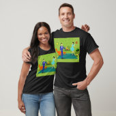 Mitte- des Jahrhundertsmoderner Paar-T - Shirt (Unisex)