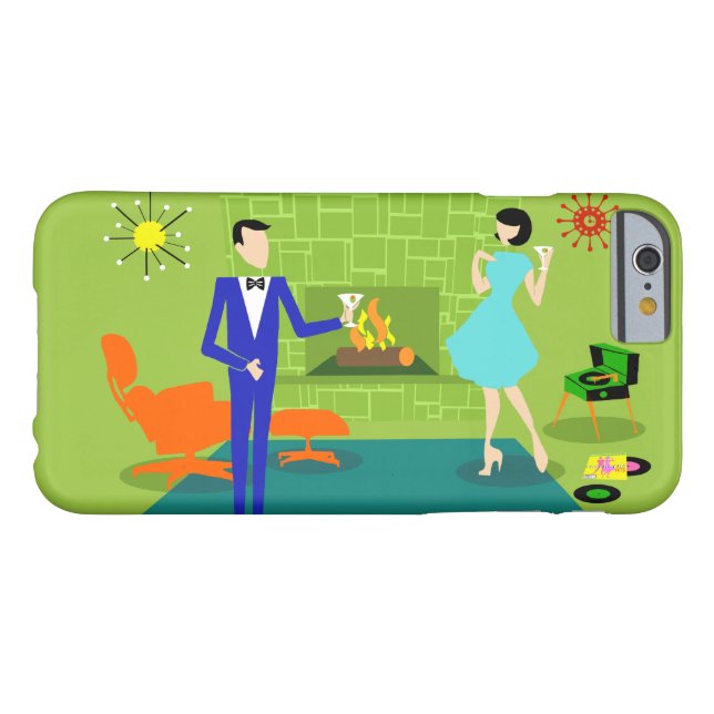 Mitte- des Jahrhundertsmoderner Paare iPhone 6 Case-Mate iPhone Hülle (Rückseite Horizontal)