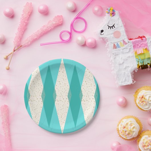 Mitte- des Jahrhundertsmoderner Pappteller (Party)