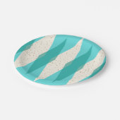 Mitte- des Jahrhundertsmoderner Pappteller (Schrägansicht)