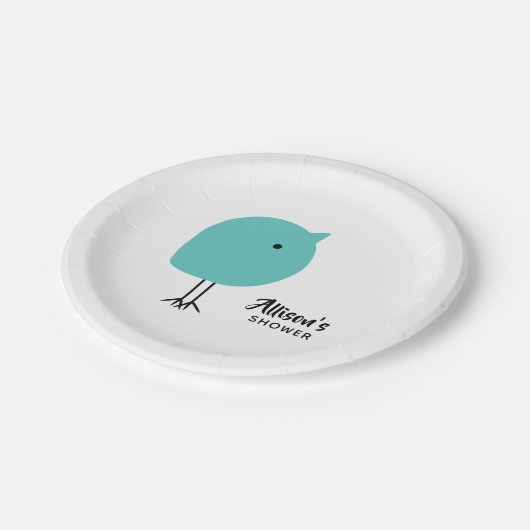 Mitte- des Jahrhundertsmoderner Pappteller (Schrägansicht)