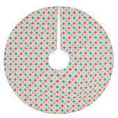 Mitte- des Jahrhundertsmoderner personalisierter Polyester Weihnachtsbaumdecke (Vorderseite)