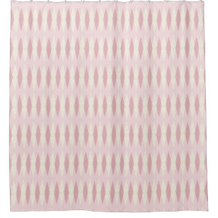 Mitte- des Jahrhundertsmoderner rosa Duschvorhang