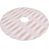 Mitte- des Jahrhundertsmoderner rosa Polyester Weihnachtsbaumdecke (Schrägansicht)